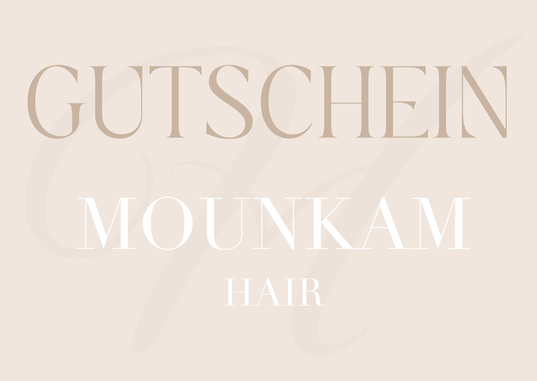 MOUNKAM HAIR GUTSCHEIN
